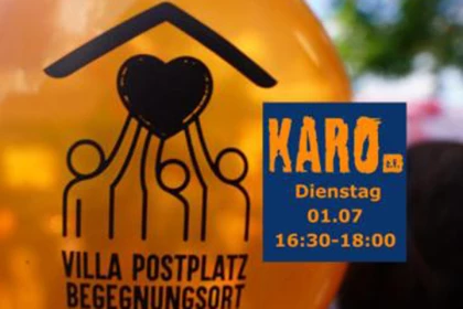 Image shows picture of Villa Postplatz with event information